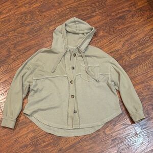 American Eagle Outfitters Olive Green Hoodie